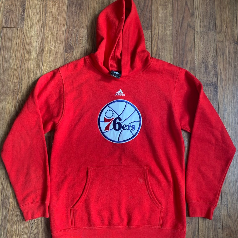 Adidas NBA 76ers Sixers hoodie Youth Large